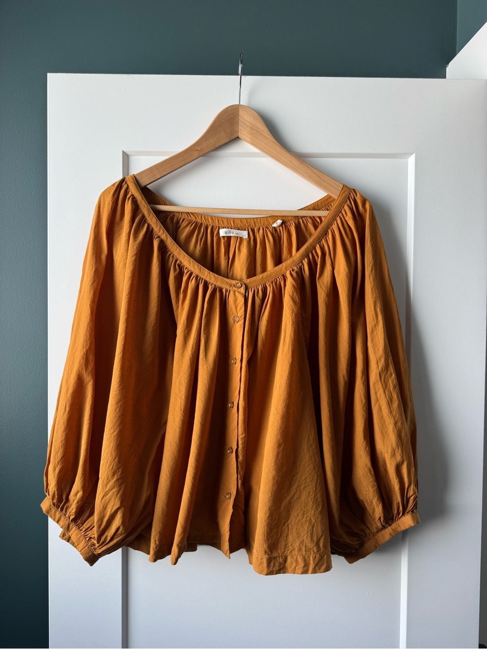 Doen Rust/Orange Jane blouse women’s M